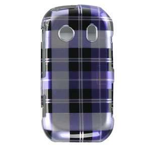   Case (Purple Checker) for Samsung Seek M350 Cell Phones & Accessories