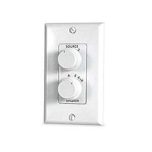 Audioplex Technology A+B 2D WHT In Wall Source/Speaker Selector White