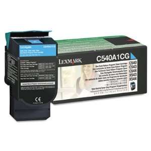 516675 C540A1CG Toner 1000 Page Yield Cyan Case Pack 1 