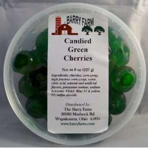 Candied Green Cherries, Whole, 8 oz.  Grocery & Gourmet 