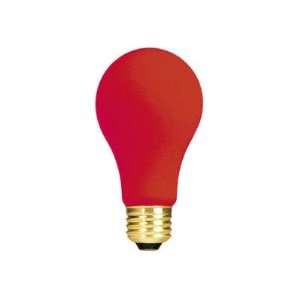   25W Ceramic A19 Incandescent Bulb in Red [Set of 6]