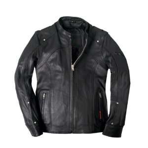 Womens Leather Motorcycle Jacket with Studs & Zip Out Lining, Womens 