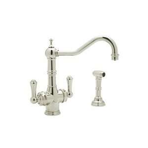 Rohl TriFlow Single Post Sink Faucet U.KIT1570LS PN Polished Nickel