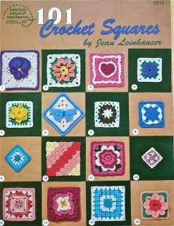   SQUARES Pattern Book~Leinhauser~Cat Heart Flowers Granny Lace How to