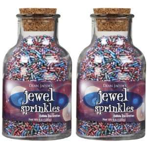 Dean Jacobs Jewel Sprinkles Glass Jar Grocery & Gourmet Food