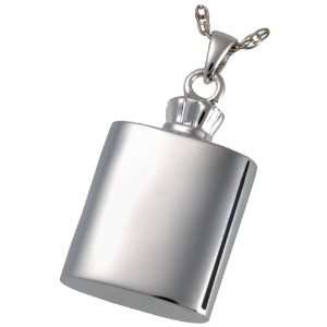  Silver Cremation Jewelry Flask
