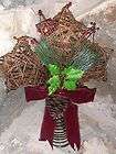 grapevine stars pine cones country christmas tree topper returns 