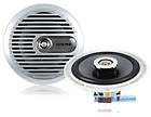  WAY MARINE STEREO COAXIAL PANEL SPEAKERS W/ SILVER GRILLES