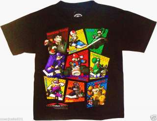 Mario Brothers MarioKart DS Black Tee T Shirt Sz XL  