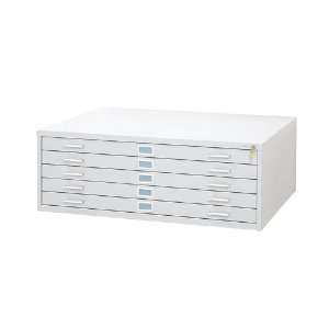  Safco 5 Drawer Steel Flat File, 42 x 30
