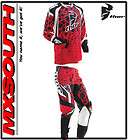 Thor Phase Vented  Red 34 Pants L Jersey Combo Motocross ATV 