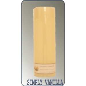   Candle Simply Vanilla 3 X 9 Scented Smooth Pillar Candles Home