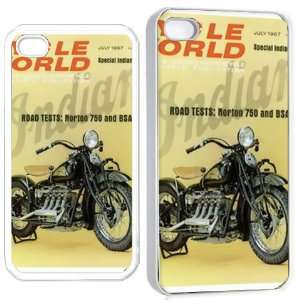 indian motorcycle iPhone Hard 4s Case White