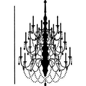    Chandelier wall decal large removable sticker