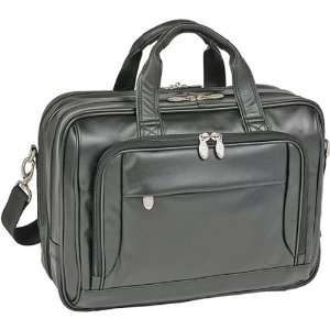  17 Leather Expandable Compartment Briefcase Office 