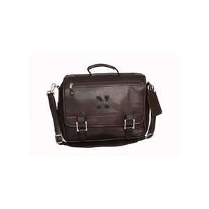   Huskers Copper Canyon Expandable Leather Briefcase