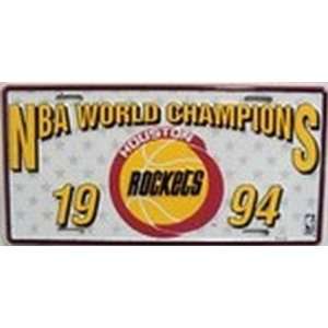  Houston Rockets (94 Champs) NBA License Plate Plates Tag 