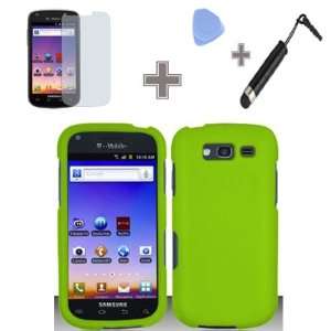   Green Color Snap on Hard Case Skin Cover Faceplate for Samsung Galaxy