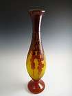   COLONNA Art Nouveau Nympheas Bronze Lamp / SCHNEIDER Glass Shade