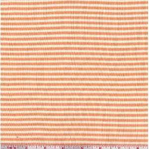   Wide Rexo Stripe Cotton Jersey Knit Orange/White Fabric By The Yard