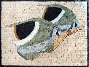 Fish Marble Mosaic Tiles Stone Wall Pool Bathroom  