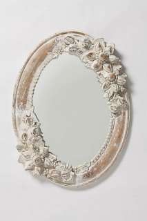 White Narcissus Mirror   Anthropologie