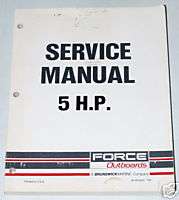 1988 1993 MERCURY FORCE OUTBOARD 5 HP 5hp Shop Service Repair Manual 