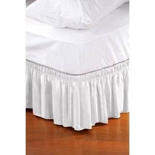  NEW WRAP AROUND BED SKIRT / DUST RUFFLE   18 DROP, TWIN 
