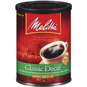 Melitta 60521 Classic Decaffeinated Ground Coffee   10.5 Ounce  