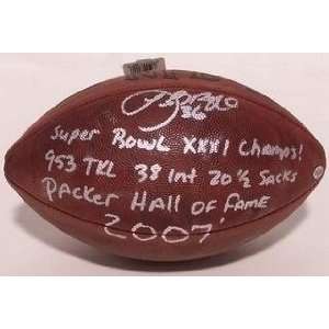 Leroy Butler Autographed Football   Career Stat   Autographed 