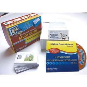 Plant and Animal Study Cards and Interactive CD ROM Set  