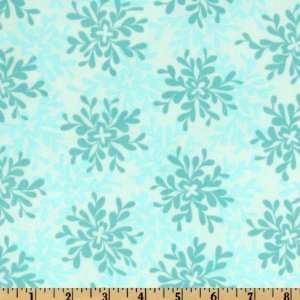 com 54 Wide Valori Wells Nest Cotton Voile Leaves Turquoise Fabric 