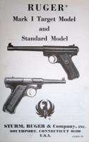 Sturm Ruger Mark I Target Model Standard Manual NO RES  
