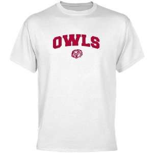  Temple Owls White Mascot Arch T shirt