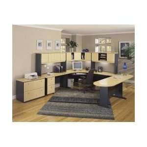  Modular Office Furniture Set 4   Series A Beech Collection 