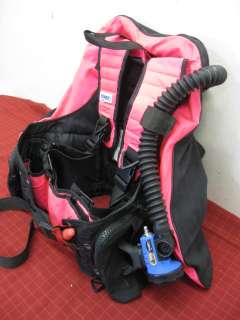 Zeagle BCD Scuba Dive Bouyancy Compensator Lg Pink   Parts Repair 