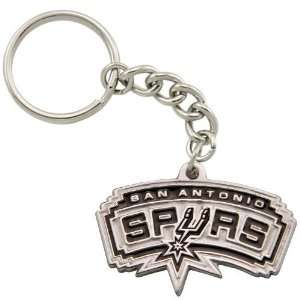 San Antonio Spurs Pewter Primary Logo Keychain  Sports 