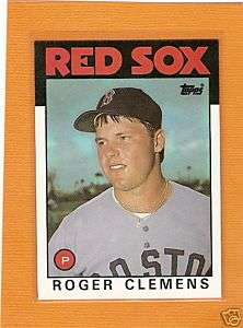Roger Clemens 1986 Topps #661 2nd Year Boston Red Sox  