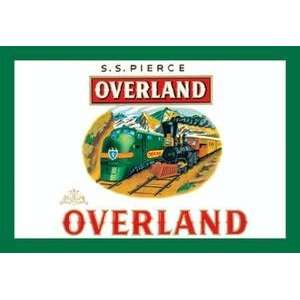   poster printed on 12 x 18 stock. Overland Cigars