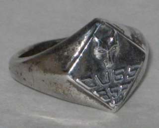 1950s Cub Scout Sterling Silver Ring Size 5  