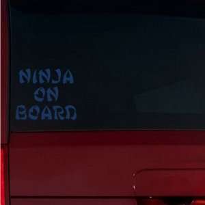  Ninja on Board Window Decal (Dark Blue) Automotive
