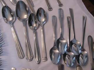 164 MISC MIX LOT STAINLESS STEEL FORKS & SPOONS LOTS OF SETS ONEIDA 
