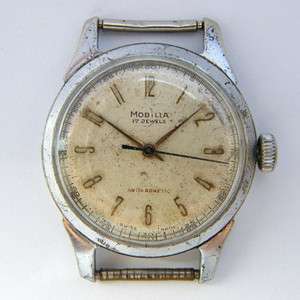 MOBILIA VINTAGE SWISS Made ANTIMAGNETIC WATCH Mens Wrist Watches of 