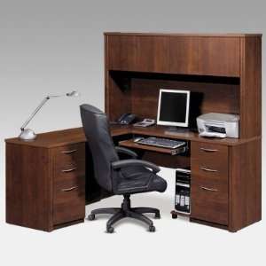  Bestar Embassy L Shaped Desk With Optional Hutch