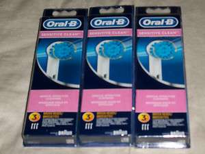 Oral B Sensitive Clean REPLACEMENT BRUSH HEADS  