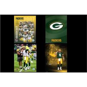  Green Bay Packers Football Magnets, Set of Four Kitchen 