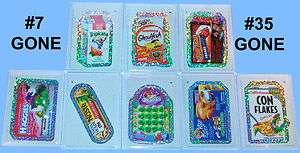 Wacky Packages ANS8 SILVER FLASH FOIL 7 17 18 33 35 37 41 44 47 53 