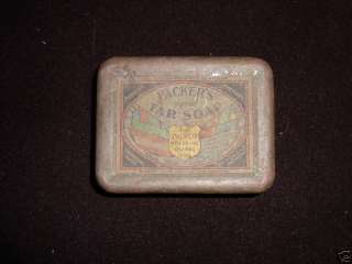 Vintage Packers Healing Tar Soap Tin  