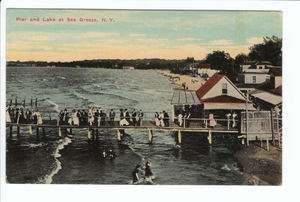 Sea Breeze Rochester New York NY Amusement Park Old Postcard 