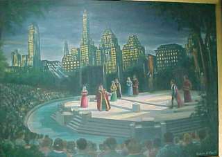 NICHOLAS COMITO LISTED NYC CENTRAL PARK THEATER OIL  